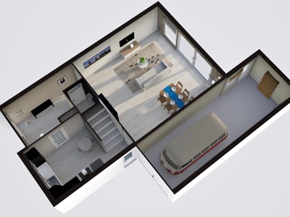 floorplan plattegrond vastgoed 3D