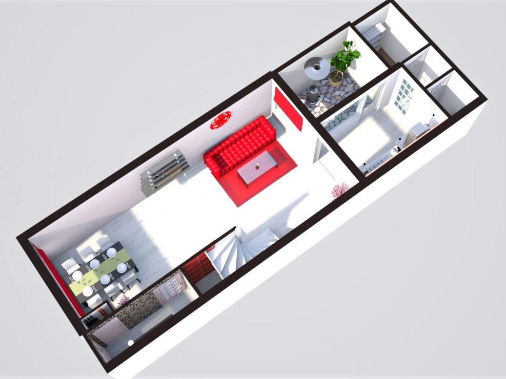 floorplan plattegrond vastgoed 3D