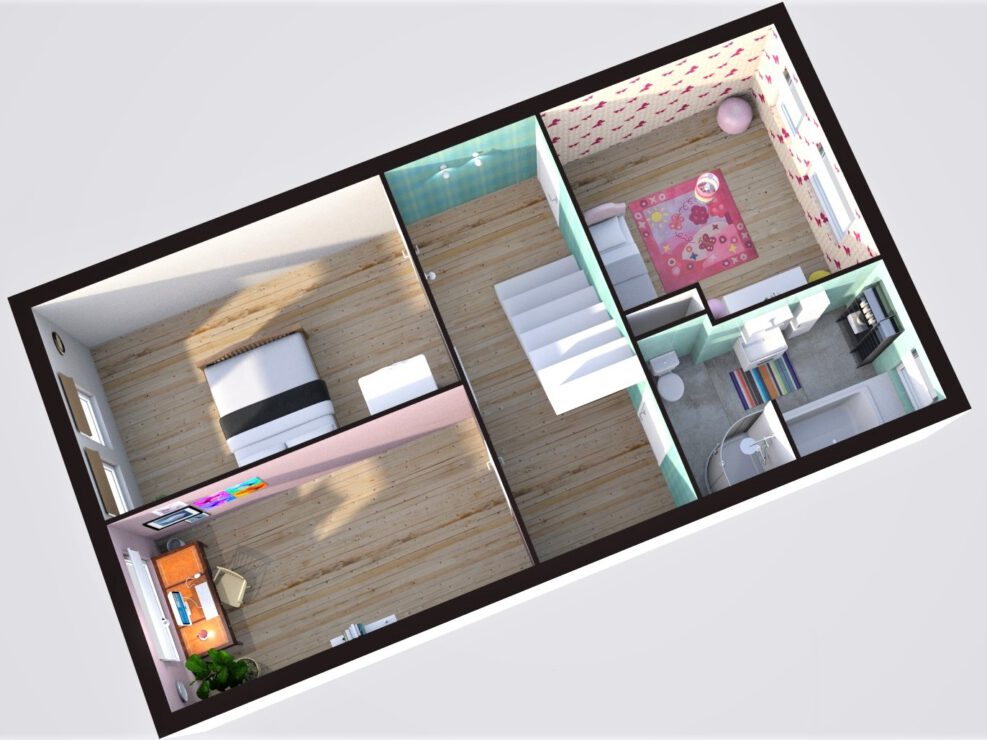 floorplan plattegrond vastgoed 3D