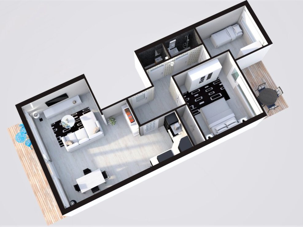 floorplan plattegrond vastgoed 3D