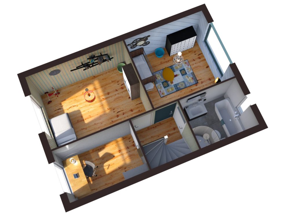 floorplan plattegrond vastgoed 3D
