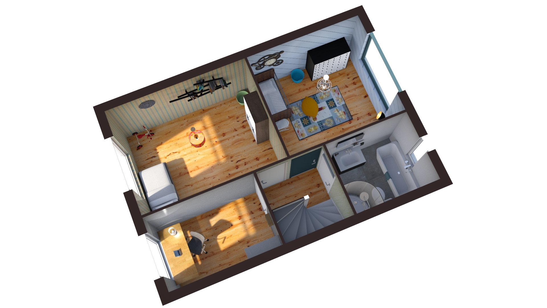 floorplan plattegrond vastgoed 3D