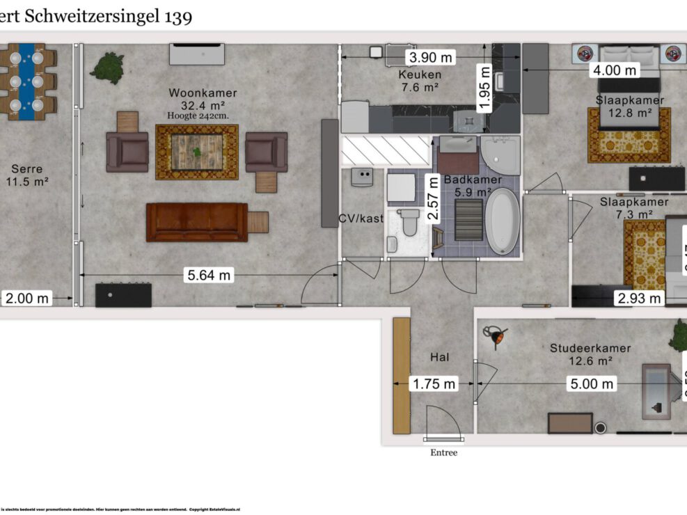 floorplan woning plattegrond