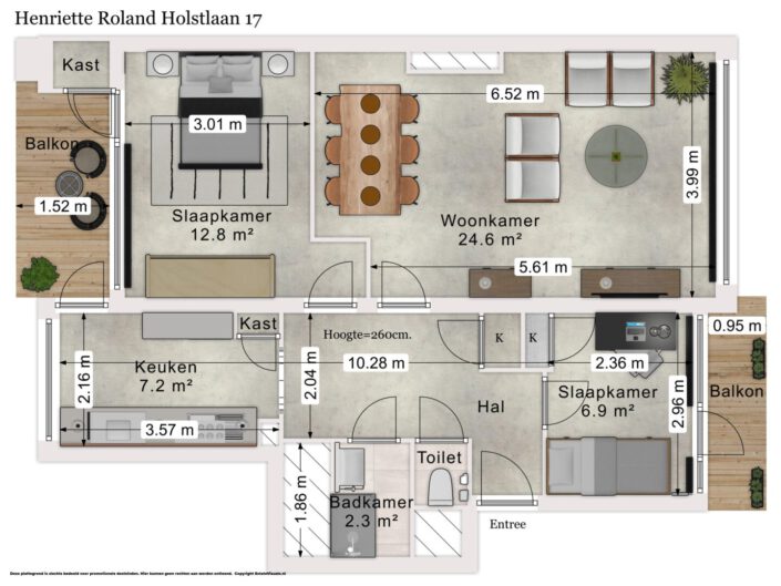 floorplan woning plattegrond