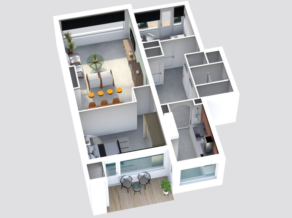 floorplan woning plattegrond